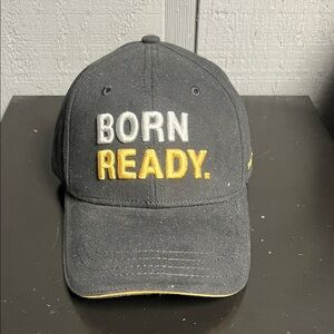 Black Cap with 'Born Ready' Embroidery